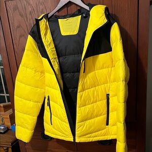 Club Room Yellow and Black Water-Resistant Jacket